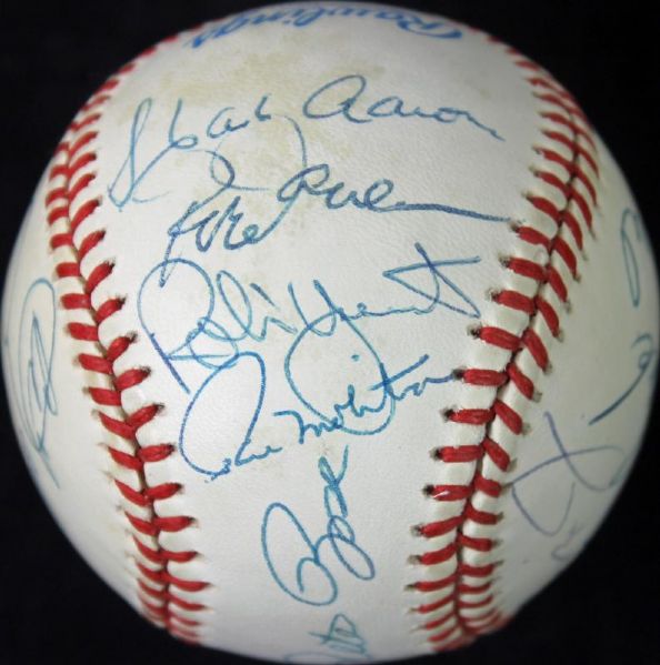 3000 Hit Club: Rose, Ripken, Aaron, Mays & 12 Others Signed OML Baseball (PSA/DNA)