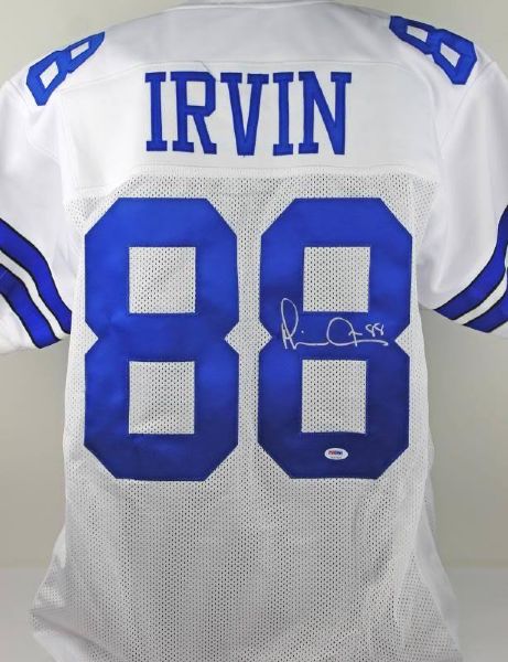 Cowboys: Michael Irvin Signed White Jersey (PSA/DNA)