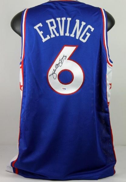 Julius Erving Signed Philadelphia 76ers Jersey (PSA/DNA)