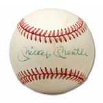 Mickey Mantle & Roger Maris Dual Signed OAL Baseball (PSA/DNA)