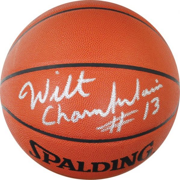 Wilt Chamberlain Signed Spalding NBA Leather Game Model Basketball (PSA/DNA)