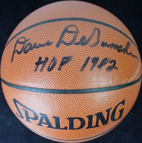 Dave Debusschere Signed Spalding NBA Basketball w/"HOF 1982" Insc. (JSA)