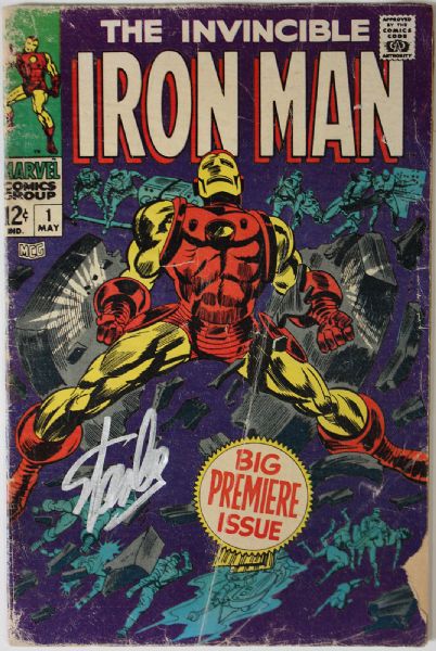 Stan Lee Signed Original 1968 "The Invincible Iron Man" #1 Comic Book (PSA/DNA)