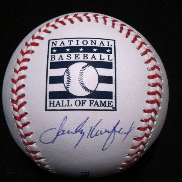Sandy Koufax Signed OML Hall of Fame Baseball (JSA)