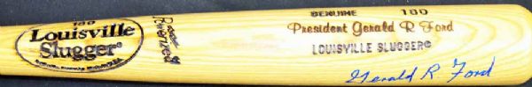 Gerald Ford Rare Signed Personal Model Baseball Bat (PSA/JSA Guaranteed)