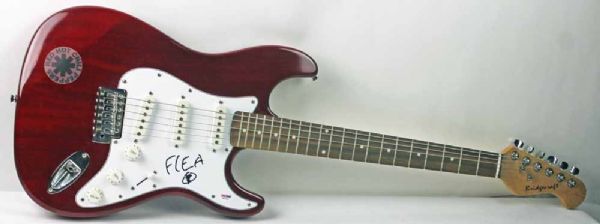 Red Hot Chili Peppers: Flea Rare Signed Electric Guitar (PSA/DNA)