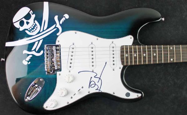 Johnny Depp Signed Custom Electric Guitar (PSA/JSA Guaranteed)