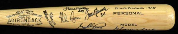Impressive 300 Game Winners Multi-Signed Baseball Bat w/ 8 Signatures (JSA)