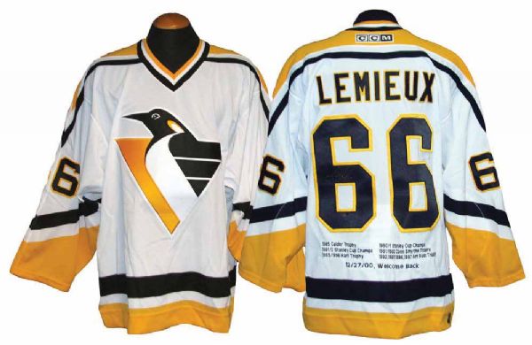 Mario Lemieux Signed Pittsburgh Penguins CCM Jersey (Steiner Sports)