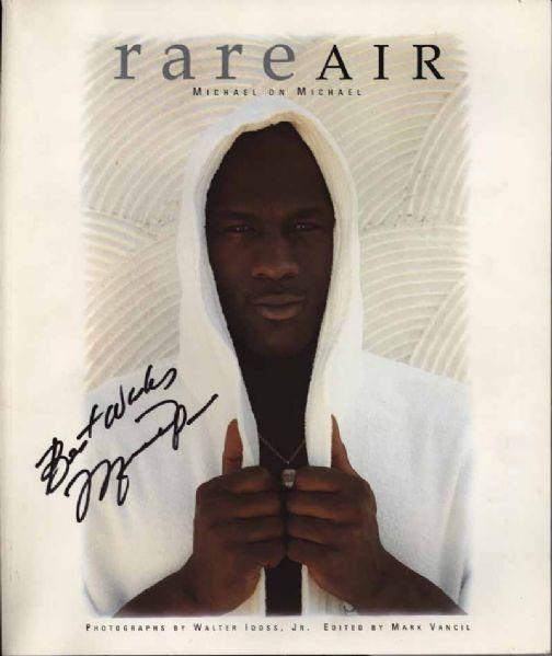 Michael Jordan Signed "Rare Air" Hardcover Book (JSA)