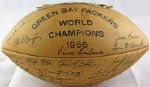 Super Bowl Champion 1966 Green Bay Packers Stunning Team-Signed Football w/ Vince Lombardi! (PSA/DNA)