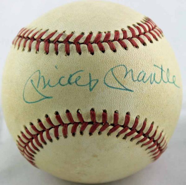 Mickey Mantle Signed OAL Bobby Brown Baseball (PSA/JSA Guaranteed)
