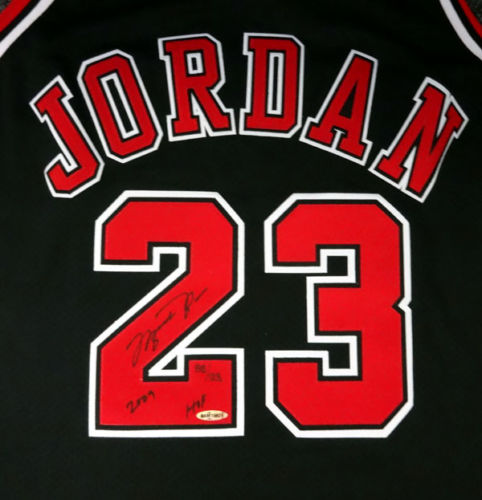 Lot Detail - Michael Jordan Signed Limited Edition Chicago Bulls Jersey ...