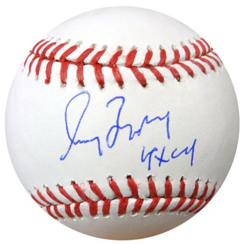 Greg Maddux Signed OML Baseball w/ "4x Cy" Inscription! (PSA/DNA)