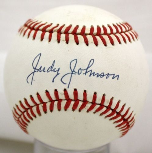 Judy Johnson Rare Single Signed OAL Baseball (PSA/DNA)