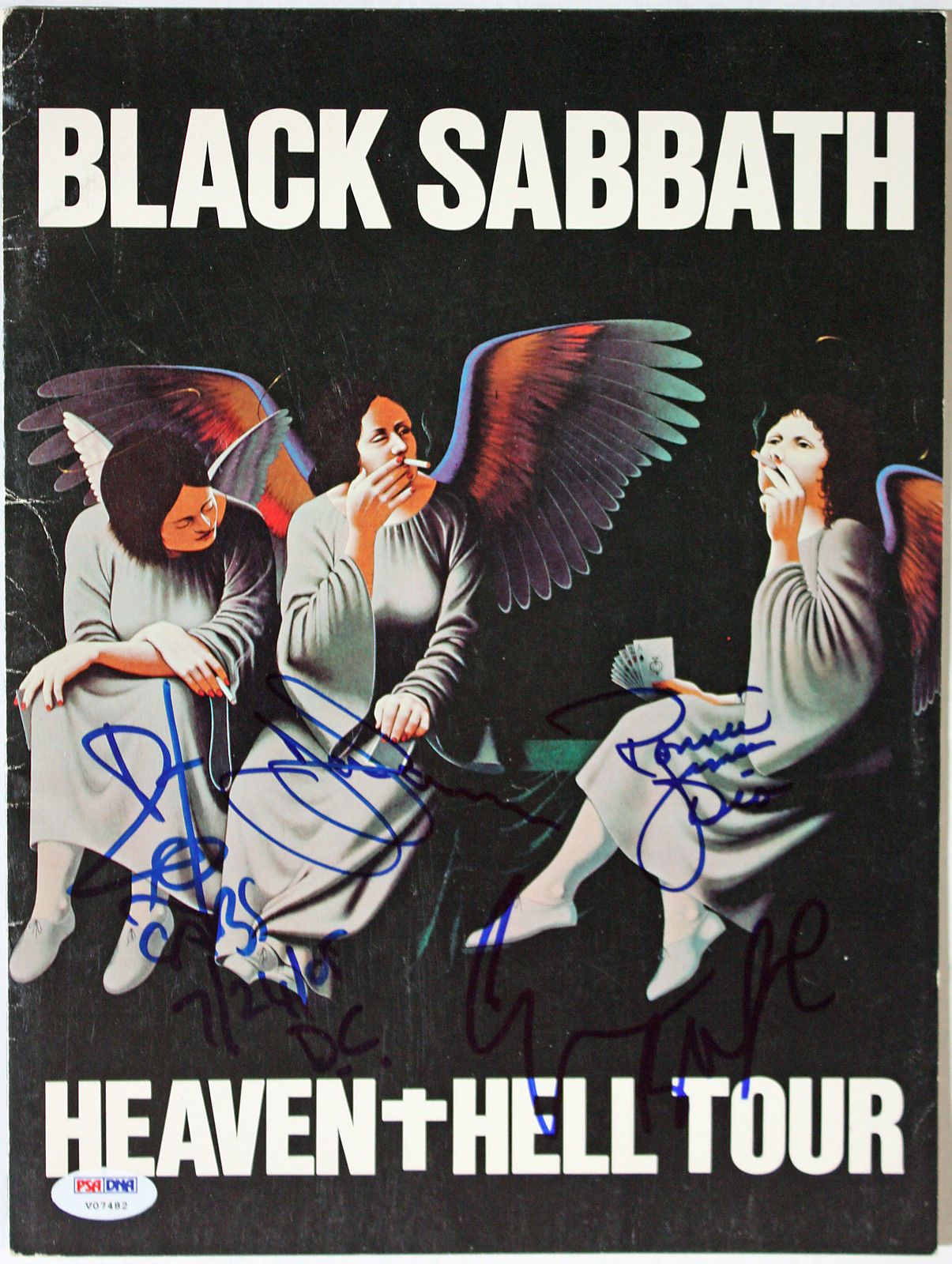 Lot Detail Black Sabbath Group Signed "Heaven & Hell" Tour Program