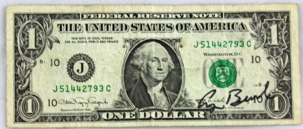 President George H.W. Bush Signed Dollar Bill (JSA)