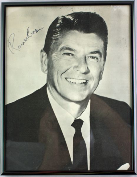 Ronald Reagan Vintage Signed 8" x 10" Black & White Photo (JSA)