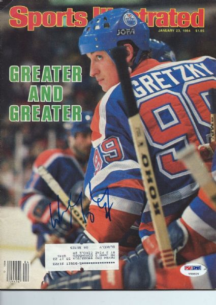 Wayne Gretzky Signed 1984 Sports Illustrated Magazine (PSA/DNA)