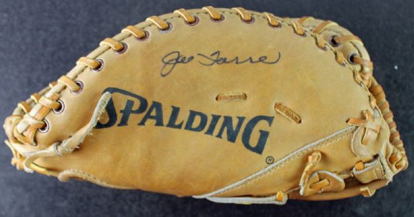 Unique Joe Torre Signed Personal First basemans Mitt (PSA/DNA)