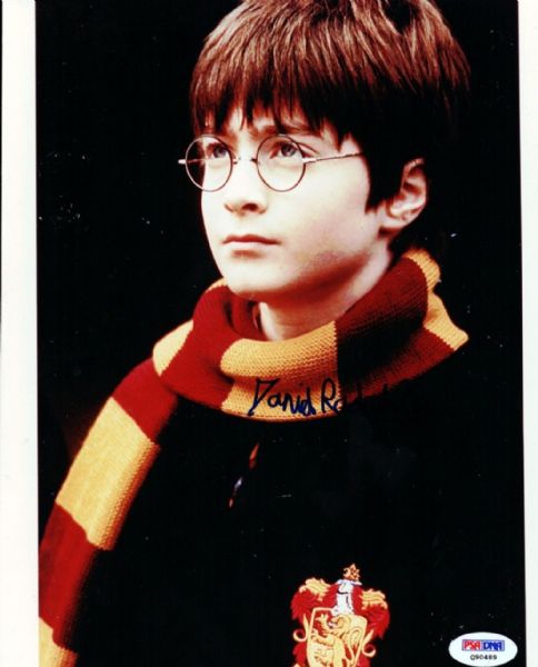 Daniel Radcliffe Rare Signed 8" x 10" Harry Potter Photo (PSA/DNA)