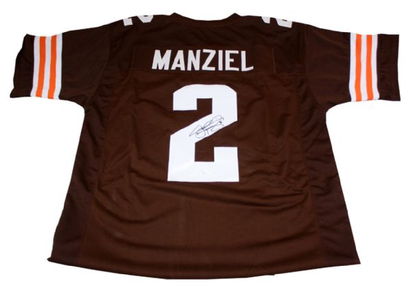 Johnny Manziel Signed Cleveland Browns Jersey (JSA)