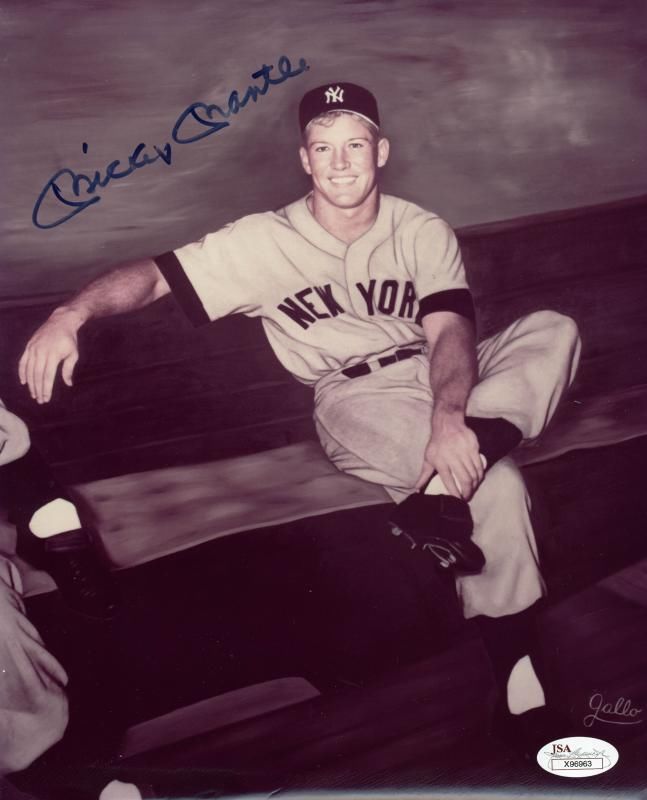 Lot Detail Mickey Mantle Signed 8 X 10 Color Photograph Jsa