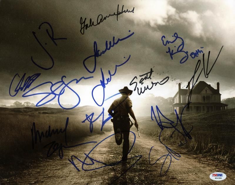 The WALKING DEAD Cast Signed Poster Print Photo Autograph Tv Show Season 10  Series Gift TWD -  Israel