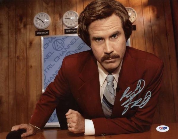 Will Ferrell Signed 11" x 14" Photo from Anchorman (PSA/DNA)