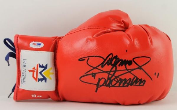 Manny Pacquiao Signed Team Pacquaio Model Boxing Glove (PSA/DNA)