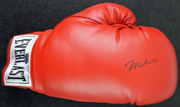 Muhammad Ali Signed Red Everlast Boxing Glove (Steiner Sports)