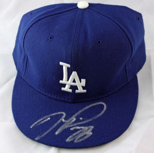 Lot Detail - Mike Piazza Signed Los Angeles Dodgers Fitted Hat (PSA/JSA ...