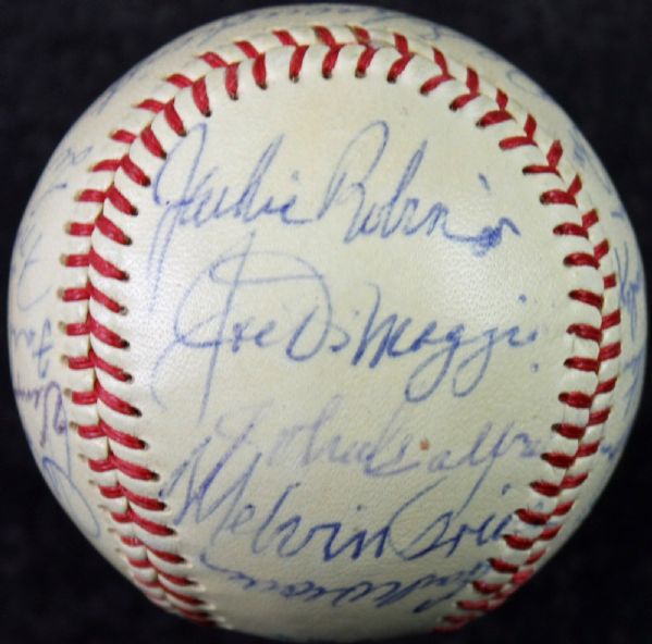  Multi-Signed OAL Baseball w/ Robinson, DiMaggio, Dean, Grove & Others! (JSA)