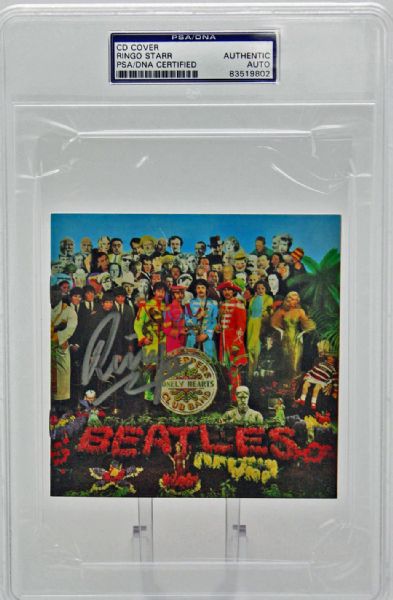 The Beatles: Ringo Starr Signed Sgt. Pepper CD Booklet (PSA/DNA Encapsulated)