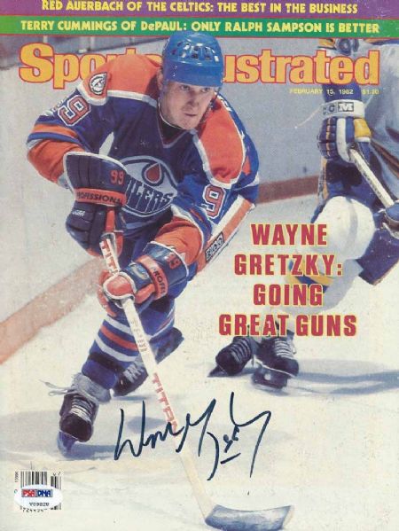 Wayne Gretzky Signed 1982 Sports Illustrated Magazine (PSA/DNA)