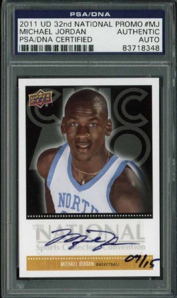 Michael Jordan Rare Limited Edition Upper Deck Promotional Card (PSA/DNA Encapsulated)