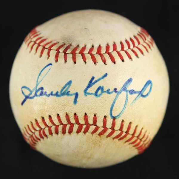 Sandy Koufax Signed Game Used MacPhail Baseball (PSA/JSA Guaranteed)