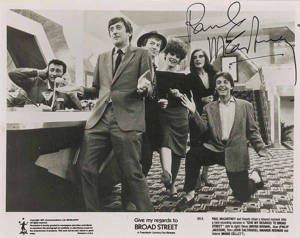 Paul McCartney Signed 8" x 10" Promotional "Give My Regards to Broad Street" Photo (PSA/JSA Guaranteed)