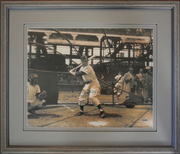 Mickey Mantle Signed & Framed 16" x 20" Color Photo (UDA Holo)