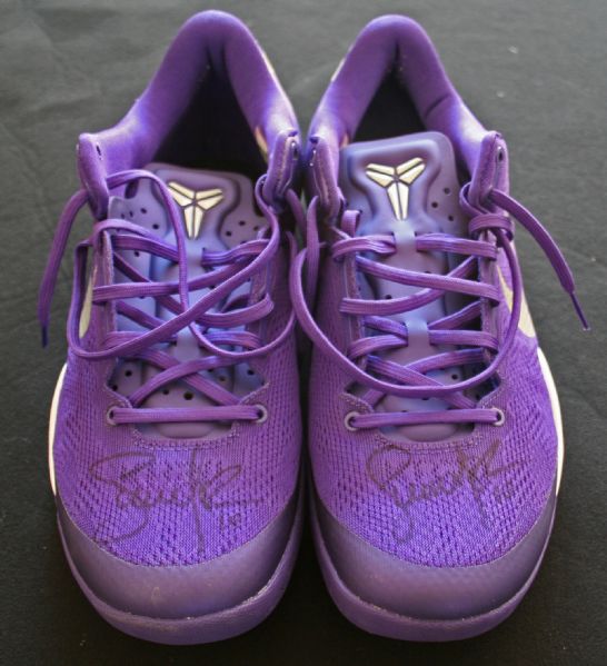 Steve Nash Rare Game Worn & Signed Nike Kobe Zoom Basketball Sneakers (DC Sports)