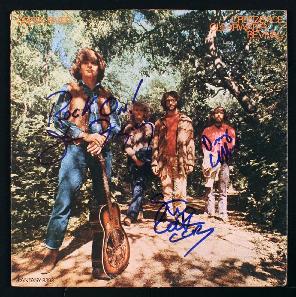 Creedence Clearwater Revival (CCR) RARE Group Signed "Revival" Album w/Fogerty! (JSA)