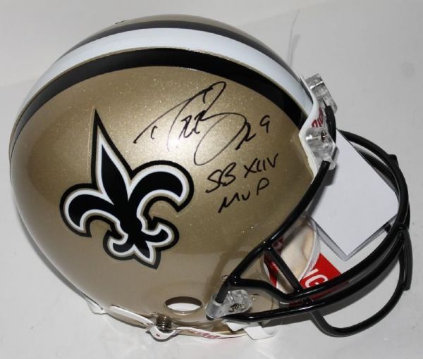 Drew Brees Signed New Orleans Saints Full Sized Helmet w/ "SB XLIV MVP" (PSA/DNA)