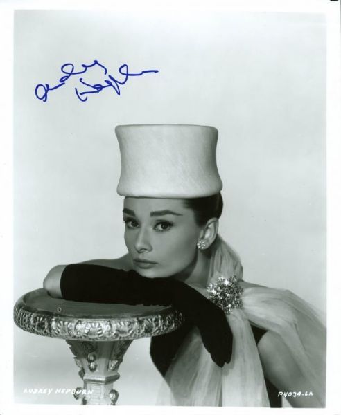 Audrey Hepburn Stunning Signed 8" x 10" B&W Photo - PSA/DNA Graded GEM MINT 10!