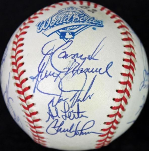 1997 Florida Marlins (WS Champs) Team Signed World Series Baseball (28 Sigs) (PSA/DNA)