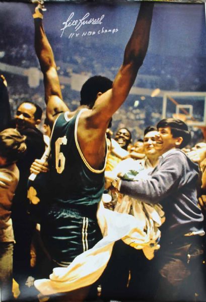 Bill Russell Signed 20" x 30" Color Photo with "11x NBA Champs" Inscription (PSA/DNA)