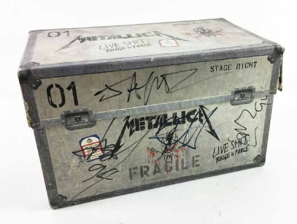 Metallica Group Signed "Live Sh*t - Binge & Purge" CD & VHS Box Set w/Newsted (PSA/DNA)