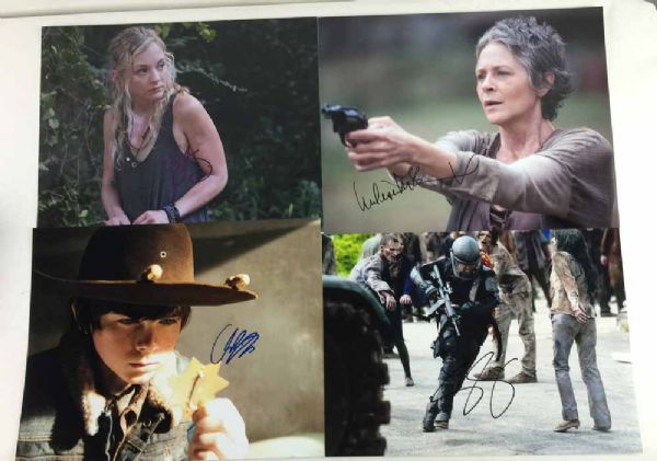 The Walking Dead Impressive Lot of Fifteen (15) Signed 11" x 14" Color Photos (PSA/DNA Guaranteed)