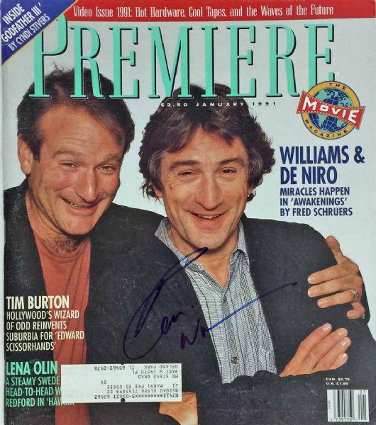 Robin Williams Signed January 1991 Premiere Magazine (PSA/DNA)