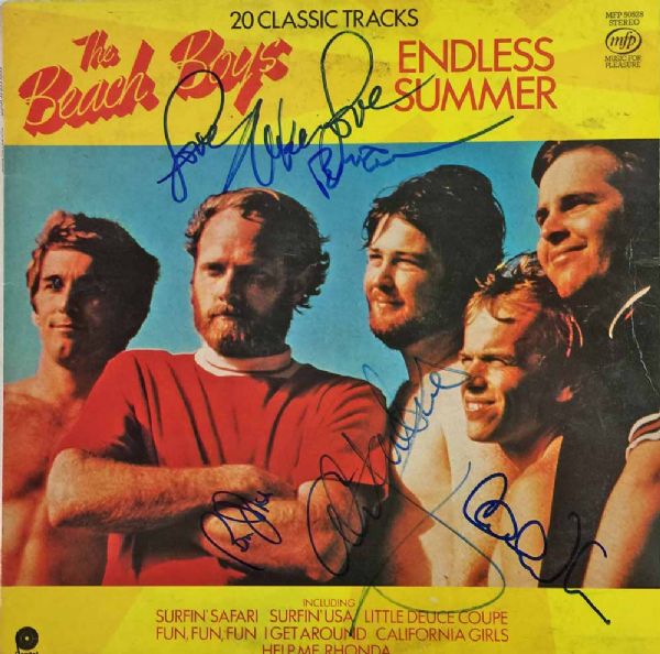 The Beach Boys Group Signed "Endless Summer" Record Album (5 Sigs)(PSA/DNA)