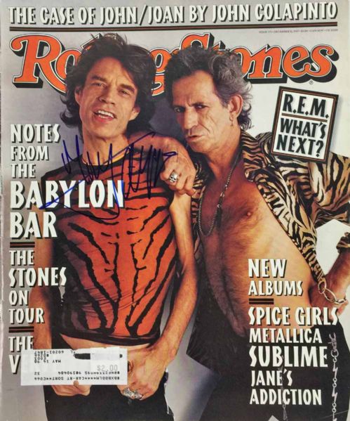 The Rolling Stones: Mick Jagger Signed December 1997 Rolling Stone Magazine (PSA/DNA)